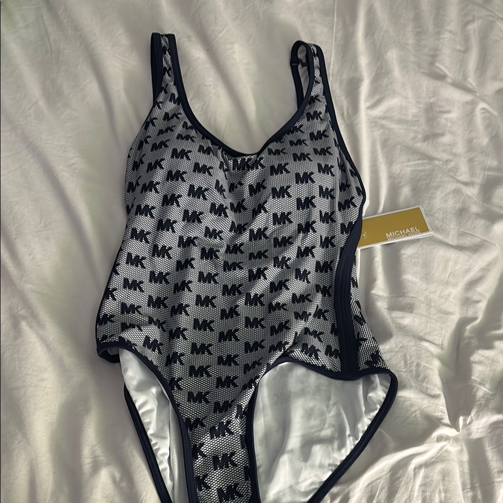 Michael Kors Monogram Black and White Kids Bodysuit